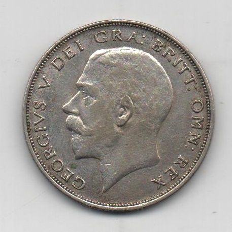 GRAN BRETAÑA DEL AÑO 1922 DE 1/2 CROWN